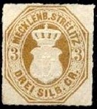 Briefmarke Altdeutschland - Mecklenburg-Strelitz Michel 6