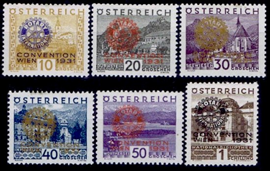 Austria Stamp Yvert 398A/398F