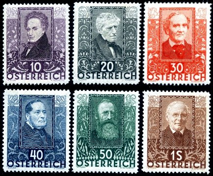 Briefmarke Osterreich Michel 524/529
