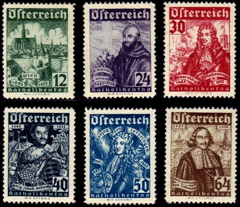 Briefmarke Osterreich Michel 557/562