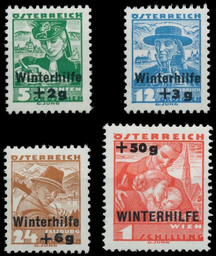 Briefmarke Osterreich Michel 613/616