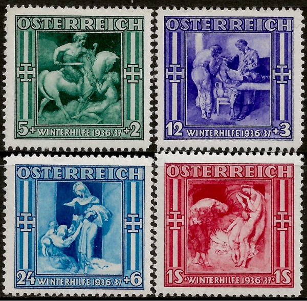 Briefmarke Osterreich Michel 628/631