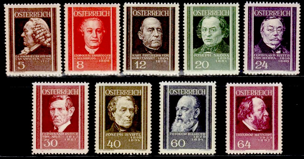 Briefmarke Osterreich Michel 649/657
