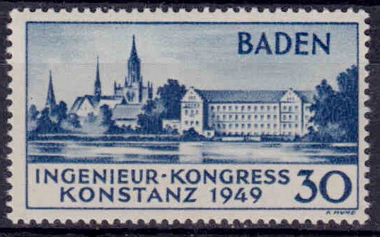Briefmarke Franz. Zone - Baden Michel 46