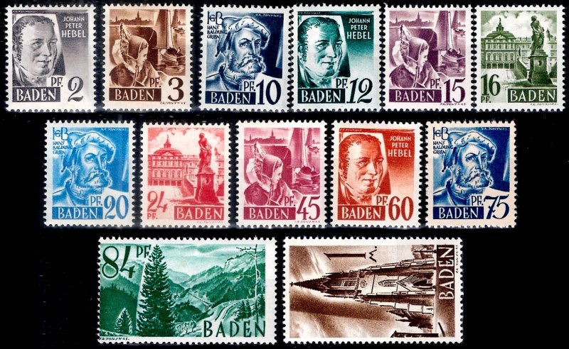 Briefmarke Franz. Zone - Baden Michel 1/13