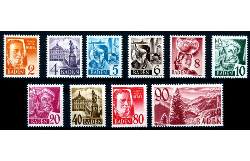 Briefmarke Franz. Zone - Baden Michel 38/37