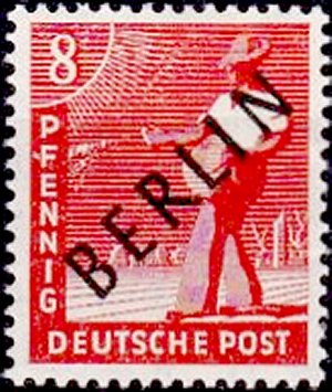Berlin Stamp Yvert 3A - Scott 9N3