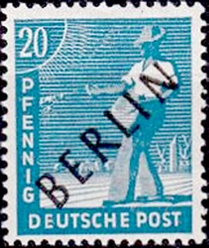 Berlin Stamp Yvert 8A - Scott 9N8