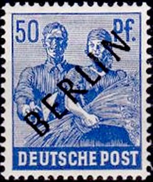 Berlin Stamp Yvert 13A - Scott 9N13
