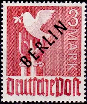 Berlin Stamp Yvert 19A - Scott 9N19