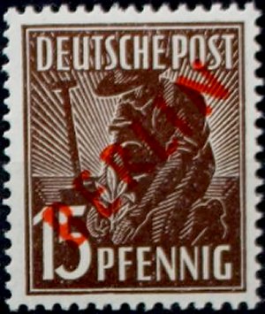 Berlin Stamp Yvert 6B - Scott 9N25