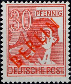 Berlin Stamp Yvert 11B - Scott 9N28
