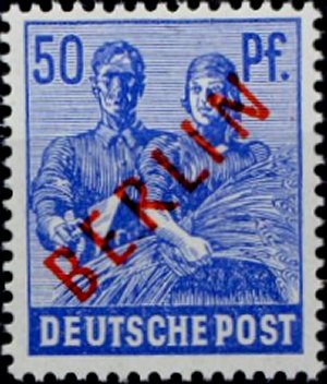 Berlin Stamp Yvert 13B - Scott 9N30