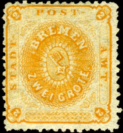 Briefmarke Altdeutschland - Bremen Michel 10 - zum Schließen ins Bild klicken