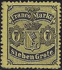 Briefmarke Altdeutschland - Bremen Michel 13 - zum Schließen ins Bild klicken