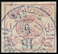 Briefmarke Altdeutschland - Braunschweig Michel 1