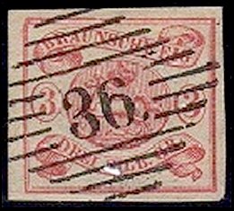 Briefmarke Altdeutschland - Braunschweig Michel 12