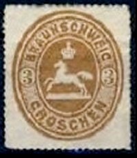 Briefmarke Altdeutschland - Braunschweig Michel 20