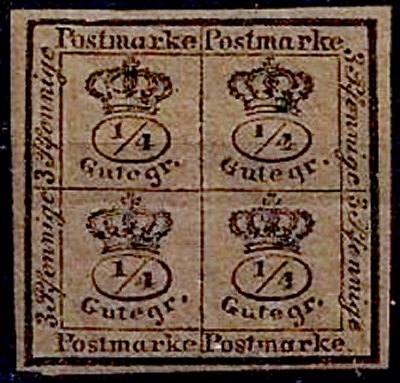 Briefmarke Altdeutschland - Braunschweig Michel 9