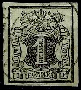 Briefmarke Altdeutschland - Hannover Michel 2