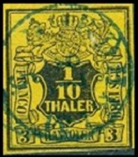 Briefmarke Altdeutschland - Hannover Michel 5 - zum Schließen ins Bild klicken