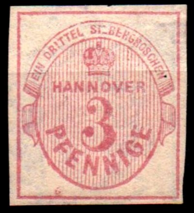 Briefmarke Altdeutschland - Hannover Michel 6 - zum Schließen ins Bild klicken