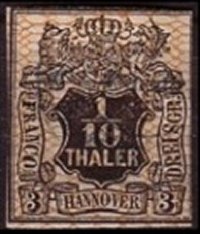 Briefmarke Altdeutschland - Hannover Michel 12