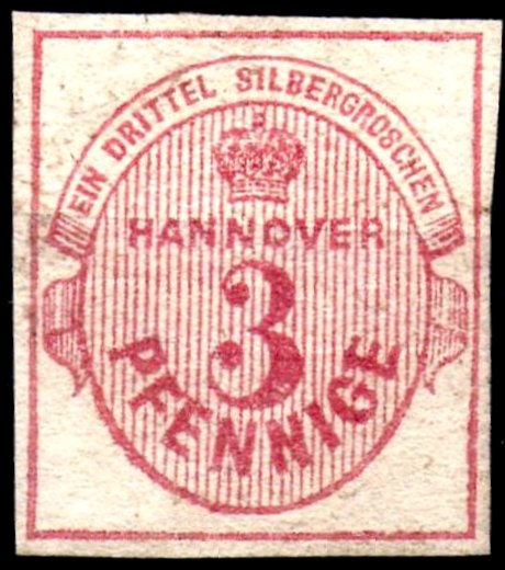 Briefmarke Altdeutschland - Hannover Michel 13 - zum Schließen ins Bild klicken