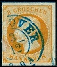 Briefmarke Altdeutschland - Hannover Michel 16