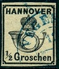 Briefmarke Altdeutschland - Hannover Michel 17