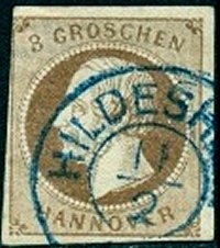 Briefmarke Altdeutschland - Hannover Michel 19