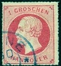Briefmarke Altdeutschland - Hannover Michel 23