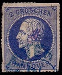 Briefmarke Altdeutschland - Hannover Michel 24