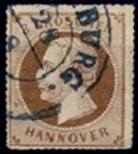 Briefmarke Altdeutschland - Hannover Michel 25