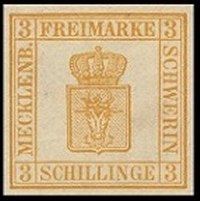 Briefmarke Altdeutschland - Mecklenburg-Schwerin Michel 2