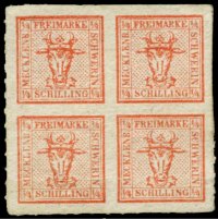 Briefmarke Altdeutschland - Mecklenburg-Schwerin Michel 4