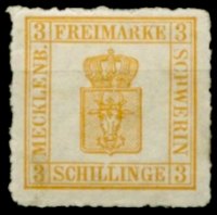 Briefmarke Altdeutschland - Mecklenburg-Schwerin Michel 7