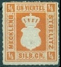 Briefmarke Altdeutschland - Mecklenburg-Strelitz Michel 1