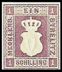 Briefmarke Altdeutschland - Mecklenburg-Strelitz Michel 3