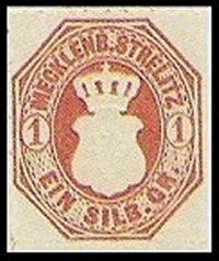 Briefmarke Altdeutschland - Mecklenburg-Strelitz Michel 4