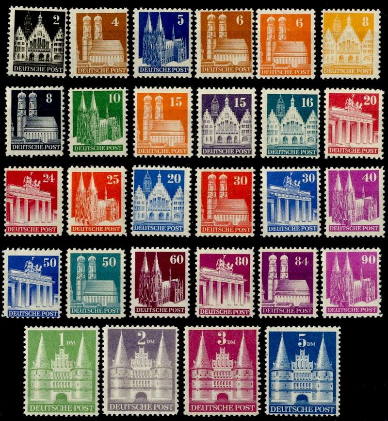 Briefmarke Bizone Michel 73/100-I