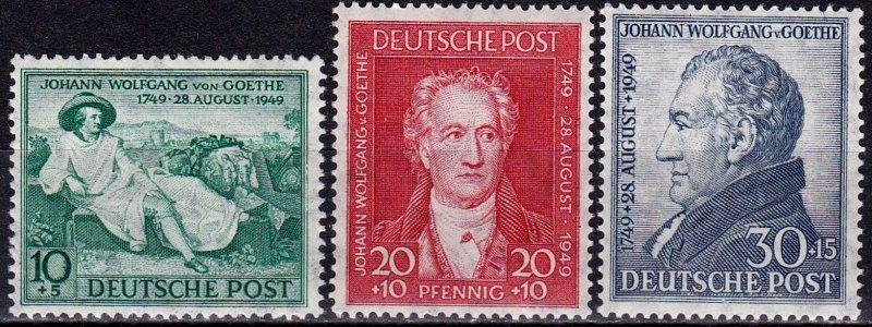 Briefmarke Bizone Michel 108/110