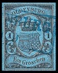 Briefmarke Altdeutschland - Oldenburg Michel 6