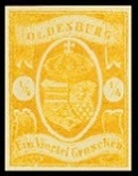 Briefmarke Altdeutschland - Oldenburg Michel 9