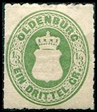 Briefmarke Altdeutschland - Oldenburg Michel 15