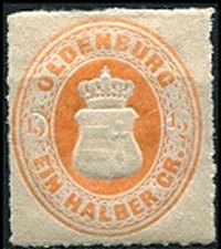 Briefmarke Altdeutschland - Oldenburg Michel 16