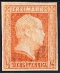 Briefmarke Altdeutschland - Preussen Michel 1