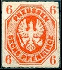 Briefmarke Altdeutschland - Preussen Michel 15
