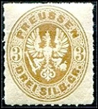 Briefmarke Altdeutschland - Preussen Michel 18