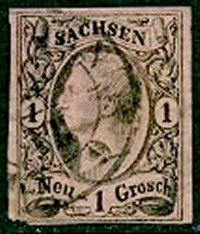 Briefmarke Altdeutschland - Sachsen Michel 9 - zum Schließen ins Bild klicken